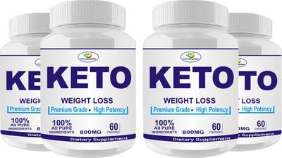 Fitness Prime Premium Keto Advance 800 mg Capsules Formula for Weight Management Supplement(4 x 60 Capsules)