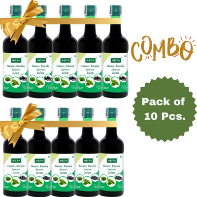 seya Neem Karela Jamun juice/ Immunity Booster/ Pack of 10x800ml(10 x 800 ml)