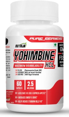 NutriJa Yohimbine HCl 2.5mg - 120 Veg Capsules(120 No)