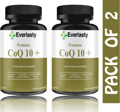 Everlasty 120mg Coenzyme Q10 Tablets with Piperine (D192)(2 x 60 Tablets)