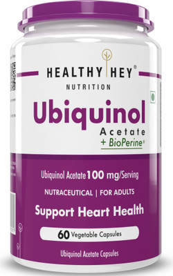 HealthyHey Nutrition Ubiquinol - Acetate - 60 Veg Capsules(100 mg)