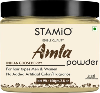 STAMIO Amla Powder for Hair Care Pack, Mask, Eating, Drinking, DIY | Edible Quality(100 g)