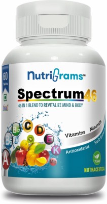 Nutrigrams Spectrum46 Multivitamin for Men & Women with Minerals, Antioxidants & Herbs(60 Tablets)