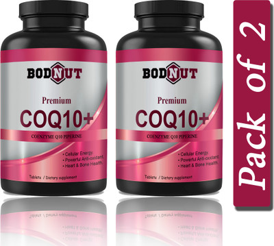 Bodnut 120mg Coenzyme Q10 Tablets with Piperine (G192)(2 x 60 Tablets)