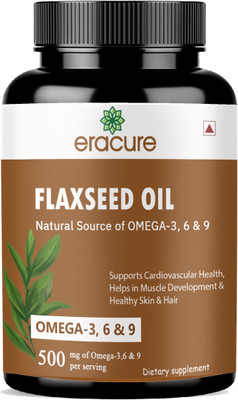 EraCure Flaxseed extract Capsules Omega 369 (D150)(90 Capsules)