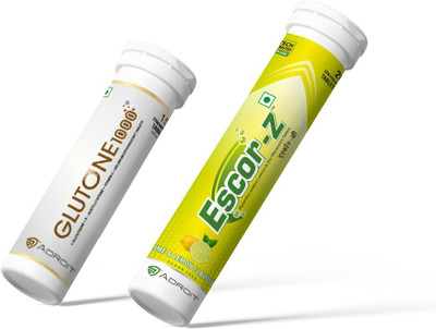 Glutone 1000 With Escor Z (Lime & Lemon Flavour)(2 x 17.5 Tablets)