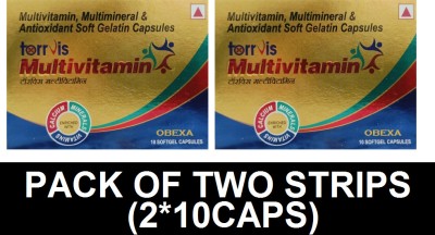 OBEXA PREMIUM TORRVIS MULTIVITAMIN CAPS FOR MEN AND WOMEN (2*10CAPS)(2 x 10 Capsules)