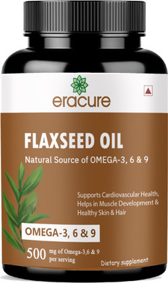 EraCure Flaxseed extract Capsules Omega 369 (G103)(60 Capsules)