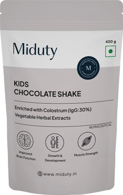 Miduty Kids Chocolate Shake - Protein + Multivitamins - Growth & Immunity - Chocolate(400 g)