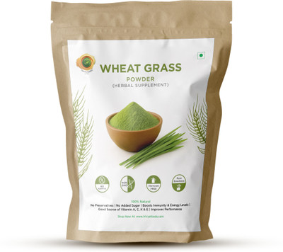 TRIVYA FOODS Natural Organic Wheat Grass Powder Super Food Energy(100 g)