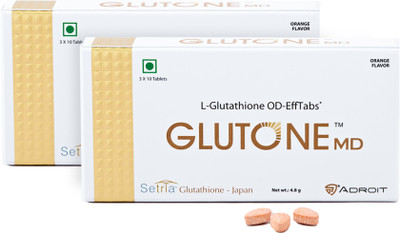 Glutone MD Orally Dissolving Mini Effervescent Tablet(2 x 30 Tablets)