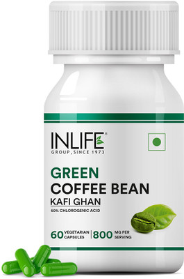 INLIFE Green Coffee Bean Extract for Weight Loss Capsules(60 No)
