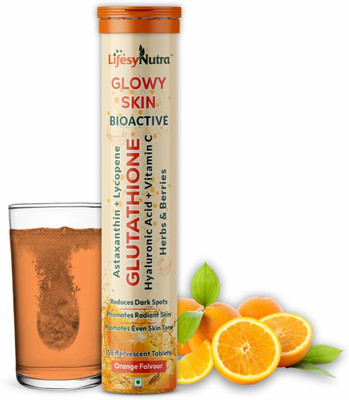 Lifesy Nutra Bioactive Glutathione & Vitamin C for Glowing & Radiance Skin Glow Supplement(15 Tablets)