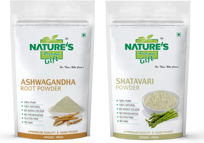 Nature's Precious Gift Ashwagandha Powder & Shatavari Powder - 100 GM Each (Super Saver Combo Pack) …(2 x 100 g)