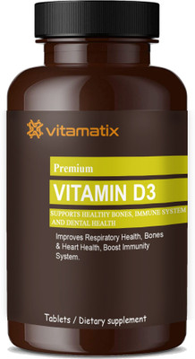 Vitamatix Plant Based Vitamin D3 K2 MK7 Supplement Veg (D86)(30 Tablets)