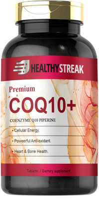 Healthy Streak 120mg Coenzyme Q10 Tablets with Piperine (S51)(30 Tablets)