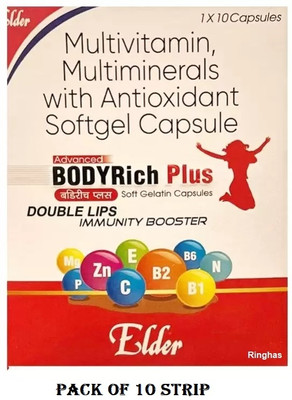 RINGHAS ELDER BODY RICH PLUS MULTIVITAMIN AND MULTIMINERAL CAPSULE PACK OF 10(10 x 10 Capsules)