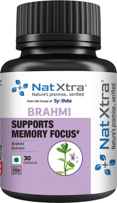 NatXtra Brahmi For Memory Enhancing(30 Capsules)
