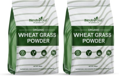 Neutraleaf Pure Organic Wheat Grass Powder | Antioxidant, Energy, Detox & Immunity Booster(2 x 200 g)