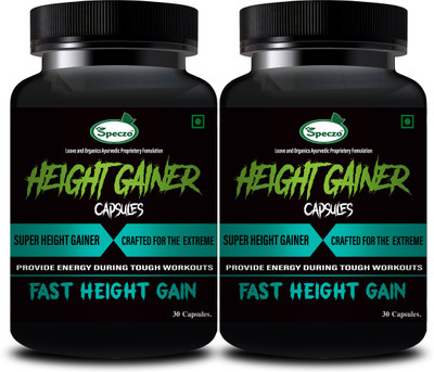 speczo Gainer Height Capsule | Speed Height Growth Capsule Helps For Gain Extra inches(2 x 30 Capsules)