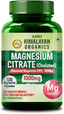 Vlado's Himalayan Organics Magnesium Citrate ( Chelated ) 1000mg(120 Capsules)