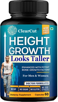 Clearcut Height increase Looks taller Ayurvedic capsule for me women(60 Capsules)