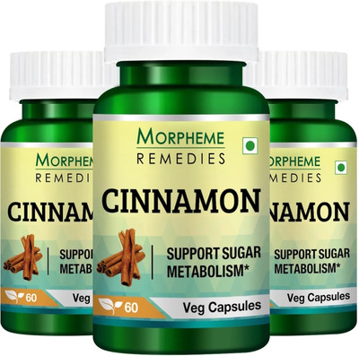 Morpheme Remedies Cinnamon 500 mg (Pack of 3)(180 No)
