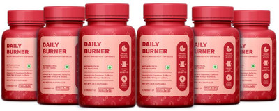 What's Up Wellness Daily Burner Weight Loss Capsules with ACV | Fat Burner | Pack of 6 | 180 No(6 x 30 Capsules)
