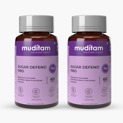 Muditam Ayurveda Sugar Defend pro (sugar management supplement) Sugar Control Ideal for 2 Months(120 Tablets)