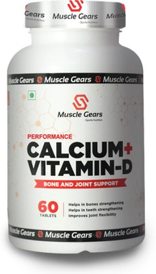 Muscle Gears Calcium + Vitamin D(60 Tablets)