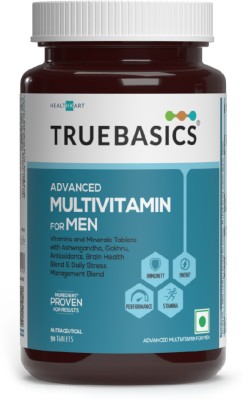 TRUEBASICS Multivit Men One Daily, Multivitamins, Multiminerals, Omega-3(90 No)