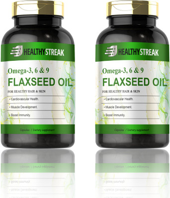 Healthy Streak Flaxseed extract Capsules Omega 369 (D244)(2 x 60 Capsules)