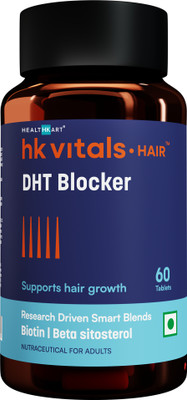 HEALTHKART HK Vitals DHT Blocker with Biotin, Helps Reduce Hair Fall(60 Tablets)