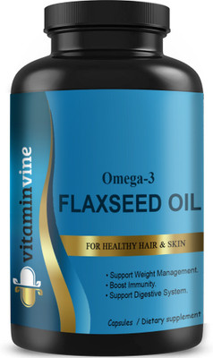 Vitaminvine Flaxseed extract Capsules Omega 3 (H149)(90 Capsules)