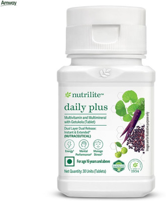 Amway Nutrilite Daily Plus – Multivitamin for Everyday Strength & Vitality(30 Tablets)
