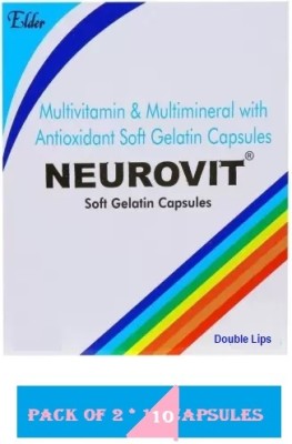 DOUBLE LIPS ELDER ANTEX PHARMA NEUROVIT MULTIVITAMIN CAPSULE FOR MEN AND WOMEN (2*10CAPS)(2 x 10 Capsules)