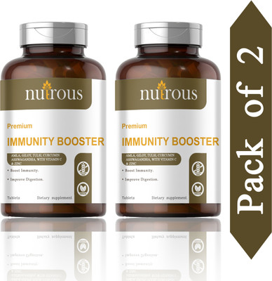 Nutrous Immunity Booster Tablets ,Vitamin C (S204)(2 x 60 Tablets)
