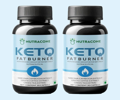 NUTRACONE Keto Fat Burner Weight Loss Weight mangement fat burner with Garcinia Cambogia(2 x 30 No)