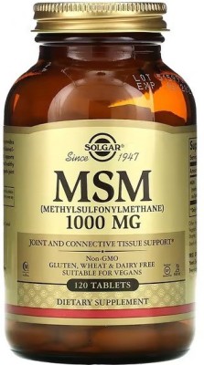 Solgar MSM (Methylsulfonylmethane), 1,000 mg, 120 Tablets(120 Tablets)