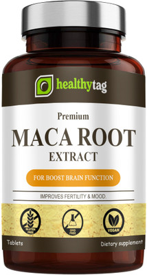 Healthy Tag Maca Root Tablets Enriched with Maca Root Extract (S115)(60 Tablets)