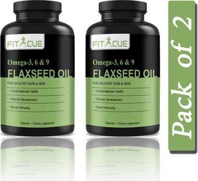 Fitcue Flaxseed extract Capsules Omega 369 (H197)(2 x 60 Capsules)