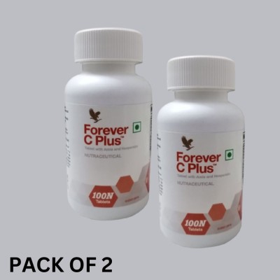 Forever Living C-Plus Dietary Supplement Tablets With Amla And Hesperidin Pack of 2(2 x 100 Tablets)