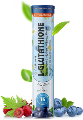 Dr.Provit Glutathione Skin Glow Effervescent Tablet for Clear & Youthful Skin(15 Tablets)