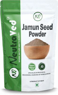 NeutraVed Pure and Natural Jamun Seed Powder Syzygium Cumini Powder(400 g)