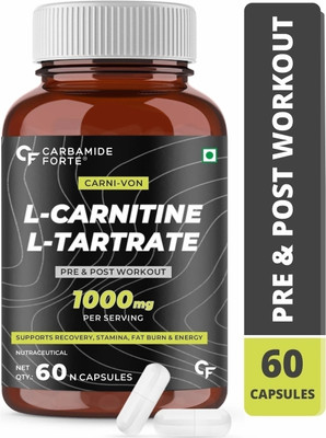 CARBAMIDE FORTE L-Carnitine L-Tartrate Supplement for Fat Loss with 1000mg for Men & Women(60 No)