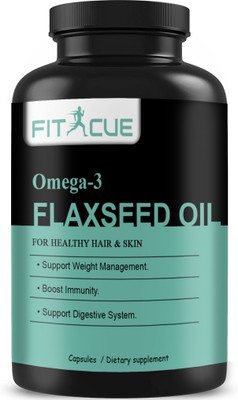 Fitcue Flaxseed extract Capsules Omega 3 (H102)(60 Capsules)