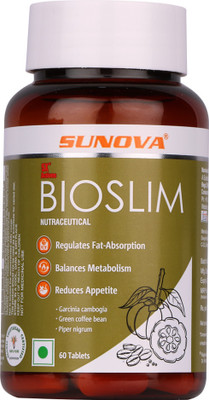 SUNOVA Bioslim Tablets with Garcinia Cambogia & Green Coffee Bean Extract(60 Tablets)
