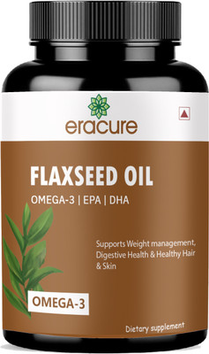 EraCure Flaxseed extract Capsules Omega 3 (S55)(30 Capsules)