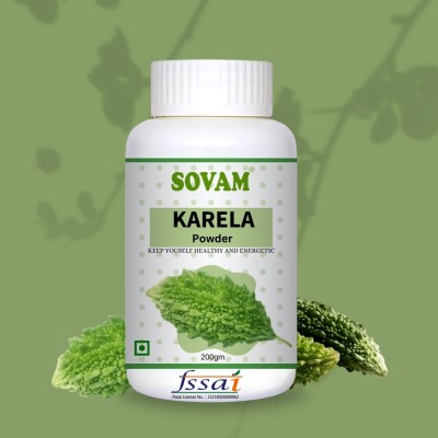 SOVAM Karela Powder (Bitter Melon) 200gm - Diabetes Control Supplement(200 g)