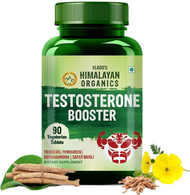 Vlado's Himalayan Organics Testosterone Booster Supports Muscle & Energy Boost-90 Veg Tablets(90 No)